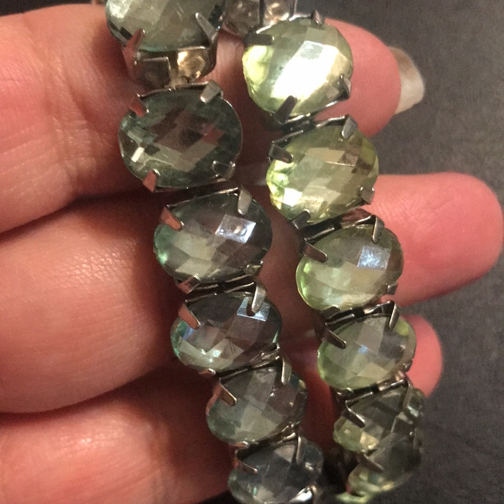 Light Green stone bracelet set
